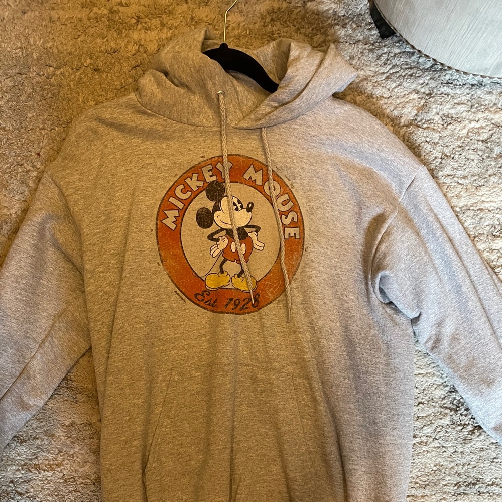 New gray Mickey Mouse hoodie from Disneyland